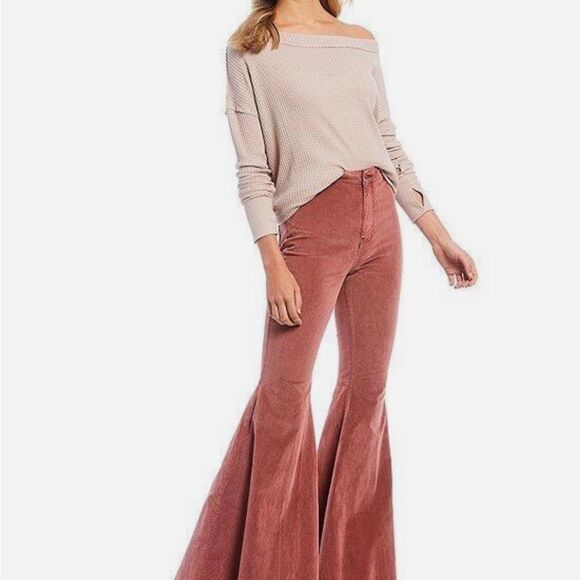 Free People North Shore Thermal Top Sand NWT size M - Picture 7 of 12